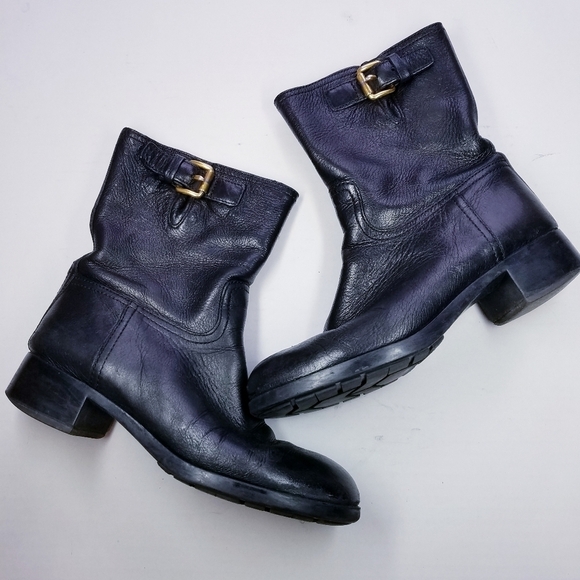 Prada | Soft Leather Ankle‎ Boots 37 - Picture 1 of 10